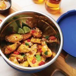 Tramontina 10 Pc Covered Stainless Steel And Silicone Mixing Bowl Set - Blue 14 Tramontina 10 Pc Covered Stainless Steel And Silicone Mixing Bowl Set - Blue -Tramontina 80202035IXM008G