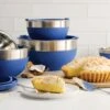 Tramontina 10 Pc Covered Stainless Steel And Silicone Mixing Bowl Set - Blue 1 Tramontina 10 Pc Covered Stainless Steel And Silicone Mixing Bowl Set - Blue -Tramontina 80202035PRM001G