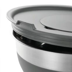 Tramontina 10 Pc Covered Stainless Steel And Silicone Mixing Bowl Set With Grating Tools - Charcoal Gray 17 Tramontina 10 Pc Covered Stainless Steel And Silicone Mixing Bowl Set With Grating Tools - Charcoal Gray -Tramontina 80202044IXM003G