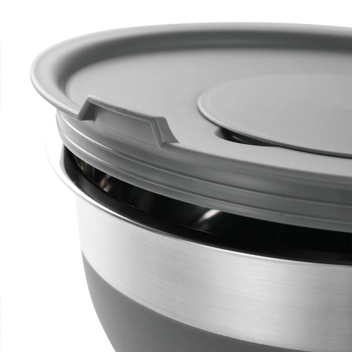 Tramontina 10 Pc Covered Stainless Steel And Silicone Mixing Bowl Set With Grating Tools - Charcoal Gray 9 Tramontina 10 Pc Covered Stainless Steel And Silicone Mixing Bowl Set With Grating Tools - Charcoal Gray - Image 7