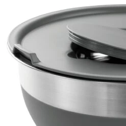 Tramontina 10 Pc Covered Stainless Steel And Silicone Mixing Bowl Set With Grating Tools - Charcoal Gray 14 Tramontina 10 Pc Covered Stainless Steel And Silicone Mixing Bowl Set With Grating Tools - Charcoal Gray -Tramontina 80202044IXM004G