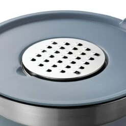 Tramontina 10 Pc Covered Stainless Steel And Silicone Mixing Bowl Set With Grating Tools - Blueberry Blue 14 Tramontina 10 Pc Covered Stainless Steel And Silicone Mixing Bowl Set With Grating Tools - Blueberry Blue -Tramontina 80202045IXM004G