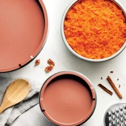 Tramontina 10 Pc Covered Stainless Steel And Silicone Mixing Bowl Set With Grating Tools - Persimmon Orange 17 Tramontina 10 Pc Covered Stainless Steel And Silicone Mixing Bowl Set With Grating Tools - Persimmon Orange -Tramontina 80202046IXM002G