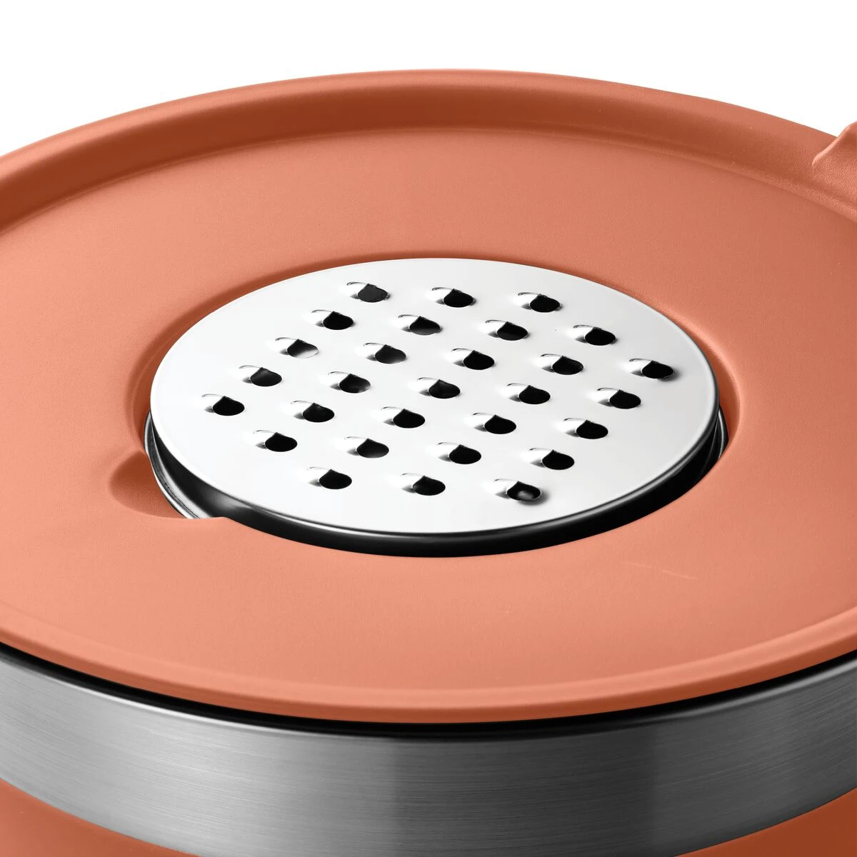 Tramontina 10 Pc Covered Stainless Steel And Silicone Mixing Bowl Set With Grating Tools - Persimmon Orange 5 Tramontina 10 Pc Covered Stainless Steel And Silicone Mixing Bowl Set With Grating Tools - Persimmon Orange - Image 3