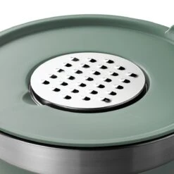 Tramontina 10 Pc Covered Stainless Steel And Silicone Mixing Bowl Set With Grating Tools - Sea Salt Green -Tramontina 80202047IXM004G