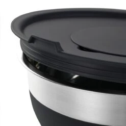 Tramontina 10 Pc Covered Stainless Steel And Silicone Mixing Bowl Set With Grating Tools - Black 16 Tramontina 10 Pc Covered Stainless Steel And Silicone Mixing Bowl Set With Grating Tools - Black -Tramontina 80202048IXM003G