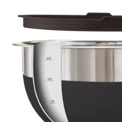 Tramontina 10 Pc Covered Stainless Steel And Silicone Mixing Bowl Set With Grating Tools - Black 15 Tramontina 10 Pc Covered Stainless Steel And Silicone Mixing Bowl Set With Grating Tools - Black -Tramontina 80202048IXM006G