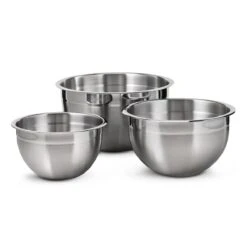 Tramontina 3 Pc Stainless Steel Mixing Bowl Set 15 Tramontina 3 Pc Stainless Steel Mixing Bowl Set -Tramontina 80202202IXM003G