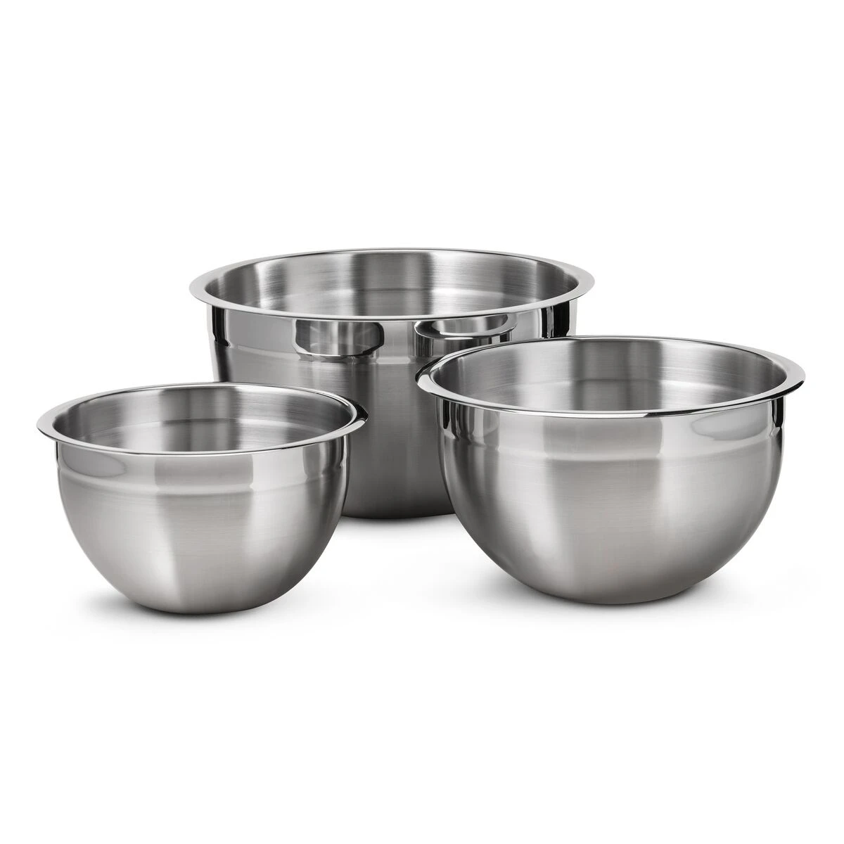 Tramontina 3 Pc Stainless Steel Mixing Bowl Set 8 Tramontina 3 Pc Stainless Steel Mixing Bowl Set - Image 6