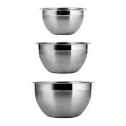 Tramontina 3 Pc Stainless Steel Mixing Bowl Set 14 Tramontina 3 Pc Stainless Steel Mixing Bowl Set -Tramontina 80202202IXM004G