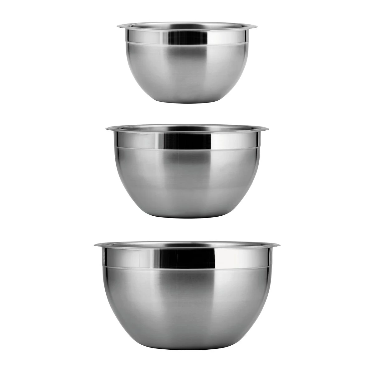 Tramontina 3 Pc Stainless Steel Mixing Bowl Set 7 Tramontina 3 Pc Stainless Steel Mixing Bowl Set - Image 5