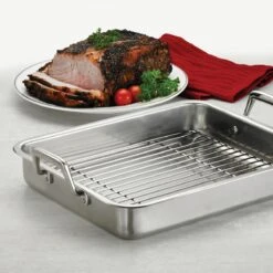 Tramontina Prima 15 In Stainless Steel Roasting Pan - Includes Basting Grill 13 Tramontina Prima 15 In Stainless Steel Roasting Pan - Includes Basting Grill -Tramontina 80203004IXM001G