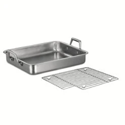 Tramontina Prima 15 In Stainless Steel Roasting Pan - Includes Basting Grill 12 Tramontina Prima 15 In Stainless Steel Roasting Pan - Includes Basting Grill -Tramontina 80203004IXM002G