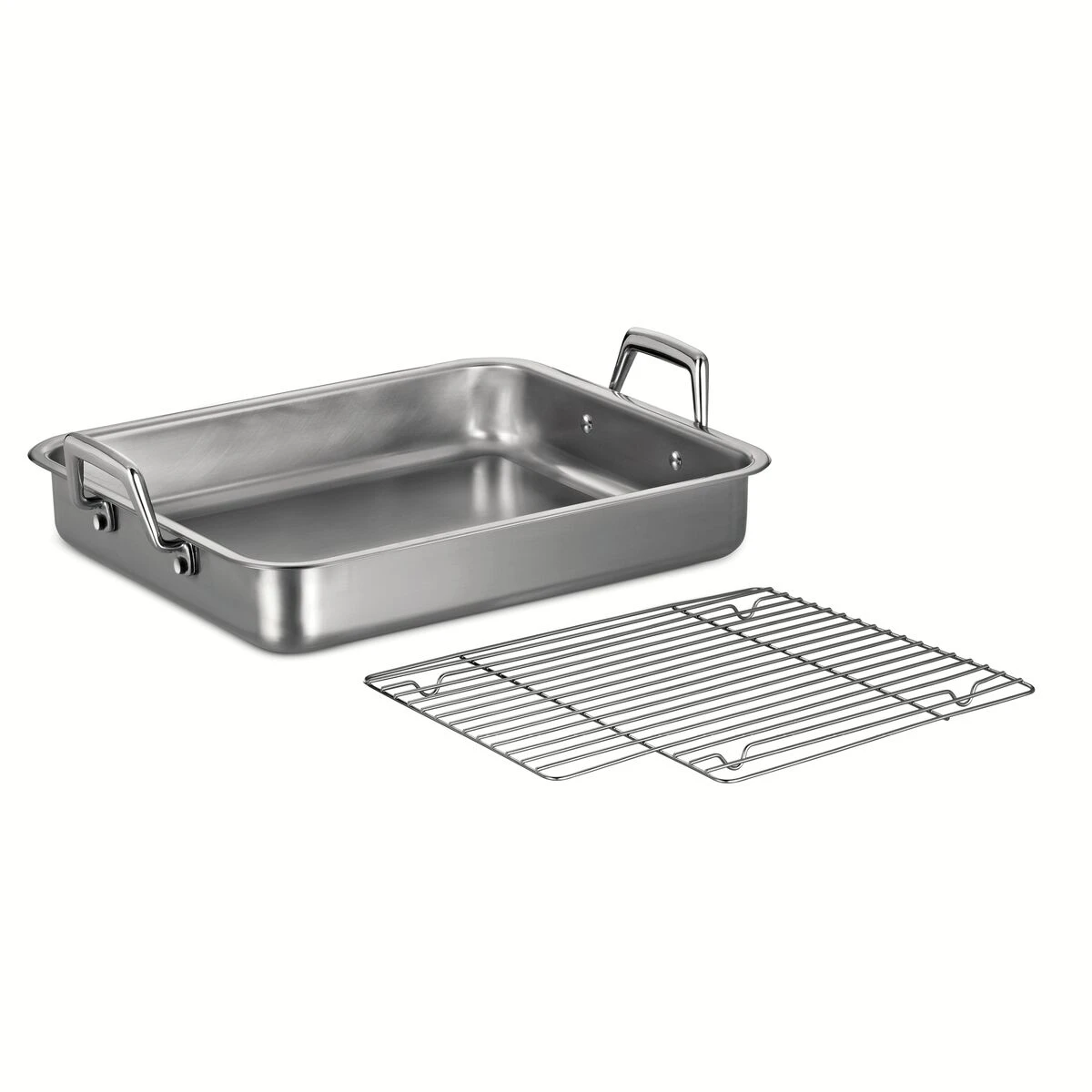 Tramontina Prima 15 In Stainless Steel Roasting Pan - Includes Basting Grill 7 Tramontina Prima 15 In Stainless Steel Roasting Pan - Includes Basting Grill - Image 5