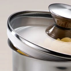 Tramontina 6 Pc Stainless Steel Covered Canister And Scoop Set 10 Tramontina 6 Pc Stainless Steel Covered Canister And Scoop Set -Tramontina 80204012IXM003G