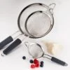 Tramontina 3 Pk Stainless Steel Mesh Strainers With Silicone Grip 2 Tramontina 3 Pk Stainless Steel Mesh Strainers With Silicone Grip -Tramontina 80206537PRM001G