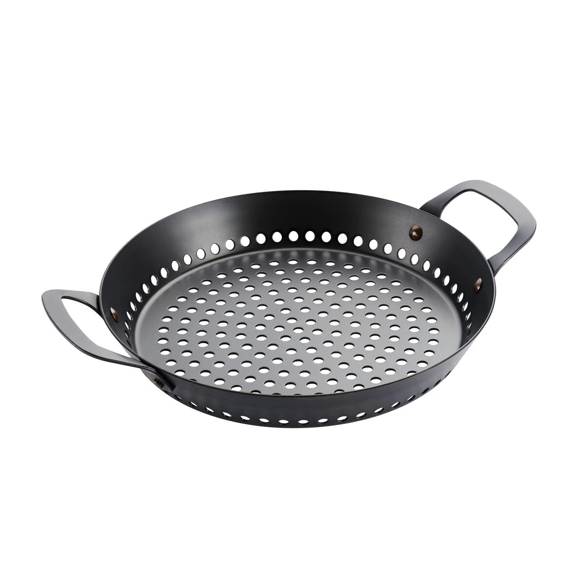Tramontina Churrasco BBQ 12 In Round Carbon Steel Grill Pan 5 Tramontina Churrasco BBQ 12 In Round Carbon Steel Grill Pan - Image 3
