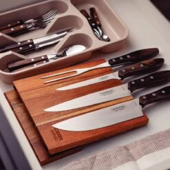 Tramontina Churrasco BBQ 5 Pc Cutlery Set With Magnetic Block 21 Tramontina Churrasco BBQ 5 Pc Cutlery Set With Magnetic Block -Tramontina 80905021IXM001G