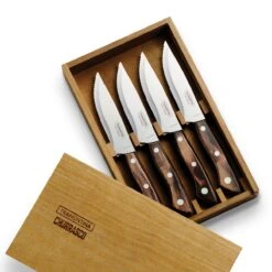 Tramontina Churrasco BBQ 4 Pc Porterhouse Steak Knife Set In Wood Gift Box 14 Tramontina Churrasco BBQ 4 Pc Porterhouse Steak Knife Set In Wood Gift Box -Tramontina 80905024IXM001G