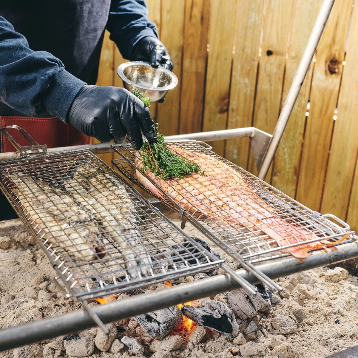 Tramontina Churrasco BBQ Stainless Steel Flat Grill Basket 4 Tramontina Churrasco BBQ Stainless Steel Flat Grill Basket - Image 2