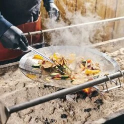 Tramontina Churrasco BBQ 17.25 In Tri-Ply Clad Stainless Steel Round Grill Pan 9 Tramontina Churrasco BBQ 17.25 In Tri-Ply Clad Stainless Steel Round Grill Pan -Tramontina 80905031IXM003G