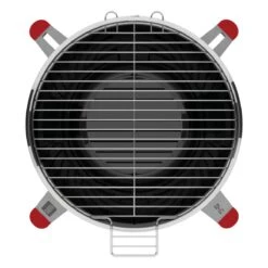 Tramontina 15.5 In Stainless Steel Round BBQ Charcoal Grill With Lid -Tramontina 80905033IXM001G