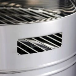 Tramontina 15.5 In Stainless Steel Round BBQ Charcoal Grill With Lid -Tramontina 80905033IXM003G