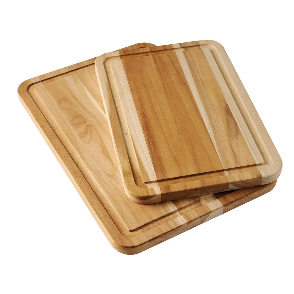 Tramontina 2 Pc Teak Wood Cutting Board Set 3 Tramontina 2 Pc Teak Wood Cutting Board Set