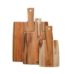 Tramontina 3 Pc Teak Wood "Cut & Taste" Kitchen Board Set With Handles 7 Tramontina 3 Pc Teak Wood "Cut & Taste" Kitchen Board Set With Handles -Tramontina 81000019IXM002G