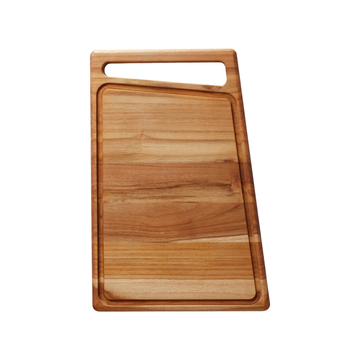 Tramontina 15.75 In X 10.5 In Teak Wood Rectangle Cutting Board With Groove 6 Tramontina 15.75 In X 10.5 In Teak Wood Rectangle Cutting Board With Groove - Image 4