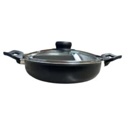 Arrocera Tramontina 80112065 Con Tapa Lazio 24cm Negra