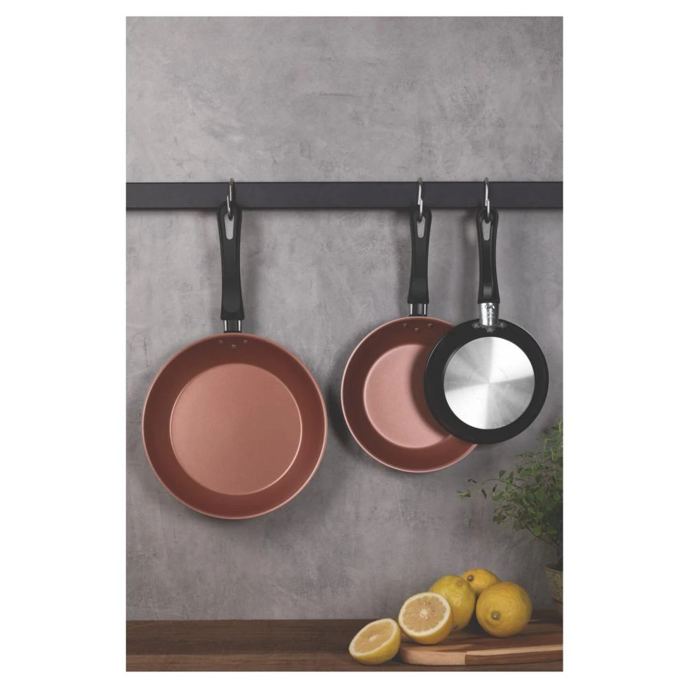 Juego De Sartenes Tramontina Caribe 3 Negro Piezas 4 Juego De Sartenes Tramontina Caribe 3 Negro Piezas - Image 2