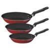 Juego De 3 Sartenes Loreto 20 24 Y 28 Cm Rojo Tramontina -End