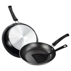 Juego De Sartenes + Utensilio Tramontina 20198009 Color Negro -End-