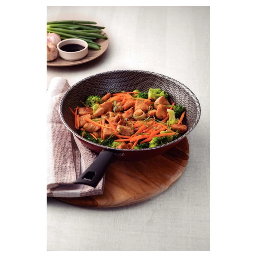 Olla Wok Tramontina Loreto Rojo 28 Cm 5 Olla Wok Tramontina Loreto Rojo 28 Cm - Image 3