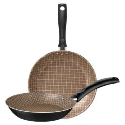 Juego De Sartenes Tramontina Turim Negros De Aluminio 2 Piezas