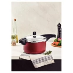 Olla De Presión Vancouver Tramontina Rojo 6 L -Tramontina image 8672206ed700456d90da5c33bac9916c