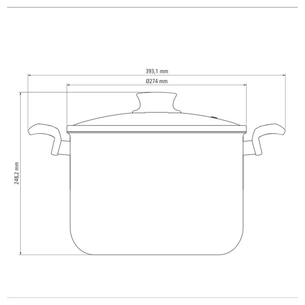 Olla Alta 26cm Tramontina Paris Roja 4 Olla Alta 26cm Tramontina Paris Roja - Image 2
