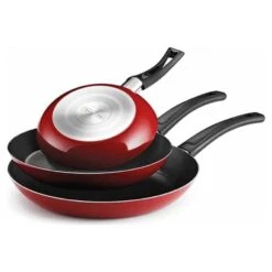 Tramontina Juego De Sartenes 3 Pzs EveryDay Rojo -End