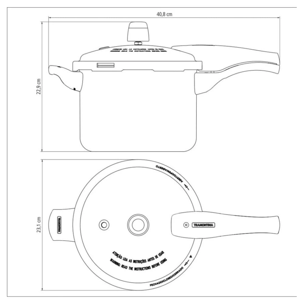 Olla De Presión Tramontina Vancouver 4.5 L 4 Olla De Presión Tramontina Vancouver 4.5 L - Image 2