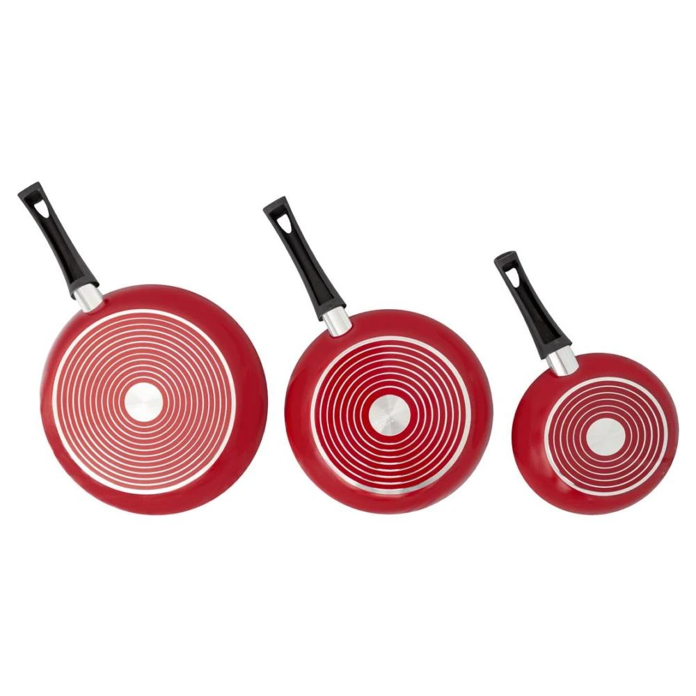 Set Sartenes Tramontina Lazio 3und 80112049 - S028 Rojo 4 Set Sartenes Tramontina Lazio 3und 80112049 - S028 Rojo - Image 2